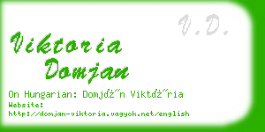 viktoria domjan business card